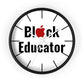 Black Educator Wall Clock