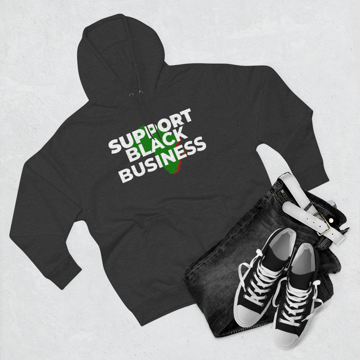 Support Black Business Pullover Hoodie