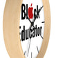 Black Educator Wall Clock